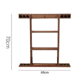 Maxbell Wall Mounting Billiard Pool Stick Holder Professional Game Room Portable Wood