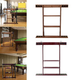 Maxbell Wall Mounting Billiard Pool Stick Holder Professional Game Room Portable Wood