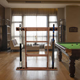 Maxbell Wall Mounting Billiard Pool Stick Holder Professional Game Room Portable Wood