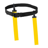 Maxbell Football Waist Belt Ribbon Adjustable for Outdoor Accessories Equipment yellow