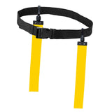 Maxbell Football Waist Belt Ribbon Adjustable for Outdoor Accessories Equipment yellow