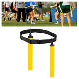 Maxbell Football Waist Belt Ribbon Adjustable for Outdoor Accessories Equipment yellow