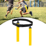 Maxbell Football Waist Belt Ribbon Adjustable for Outdoor Accessories Equipment yellow