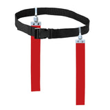 Maxbell Football Waist Belt Ribbon Adjustable for Outdoor Accessories Equipment red