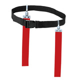 Maxbell Football Waist Belt Ribbon Adjustable for Outdoor Accessories Equipment red