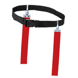 Maxbell Football Waist Belt Ribbon Adjustable for Outdoor Accessories Equipment red