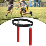 Maxbell Football Waist Belt Ribbon Adjustable for Outdoor Accessories Equipment red