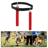 Maxbell Football Waist Belt Ribbon Adjustable for Outdoor Accessories Equipment red