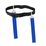 Maxbell Football Waist Belt Ribbon Adjustable for Outdoor Accessories Equipment blue