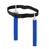 Maxbell Football Waist Belt Ribbon Adjustable for Outdoor Accessories Equipment blue