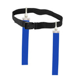 Maxbell Football Waist Belt Ribbon Adjustable for Outdoor Accessories Equipment blue