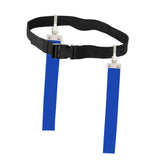 Maxbell Football Waist Belt Ribbon Adjustable for Outdoor Accessories Equipment blue