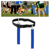 Maxbell Football Waist Belt Ribbon Adjustable for Outdoor Accessories Equipment blue