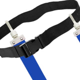 Maxbell Football Waist Belt Ribbon Adjustable for Outdoor Accessories Equipment blue