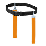 Maxbell Football Waist Belt Ribbon Adjustable for Outdoor Accessories Equipment orange