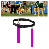 Maxbell Football Waist Belt Ribbon Adjustable for Outdoor Accessories Equipment violet