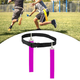 Maxbell Football Waist Belt Ribbon Adjustable for Outdoor Accessories Equipment violet