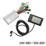 Maxbell Electric Bicycle Controller Brushless Controller with LCD Display Panel 24V 48V