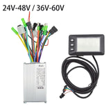 Maxbell Electric Bicycle Controller Brushless Controller with LCD Display Panel 24V 48V