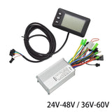 Maxbell Electric Bicycle Controller Brushless Controller with LCD Display Panel 24V 48V