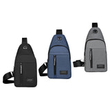 Maxbell Fashion Mens Chest Bag Lightweight Outdoor Sports Waterproof Shoulder Bag Black