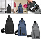 Maxbell Fashion Mens Chest Bag Lightweight Outdoor Sports Waterproof Shoulder Bag Black