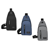 Maxbell Fashion Mens Chest Bag Lightweight Outdoor Sports Waterproof Shoulder Bag Black