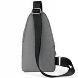 Maxbell Fashion Mens Chest Bag Lightweight Outdoor Sports Waterproof Shoulder Bag Gray