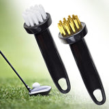 Maxbell Golf Club Brush Cleaning Kit Golf Groove Durable Pocket for Golf Sports White