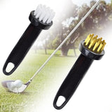 Maxbell Golf Club Brush Cleaning Kit Golf Groove Durable Pocket for Golf Sports White