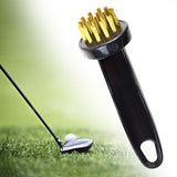 Maxbell Golf Club Brush Cleaning Kit Golf Groove Durable Pocket for Golf Sports Brass