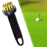 Maxbell Golf Club Brush Cleaning Kit Golf Groove Durable Pocket for Golf Sports Brass