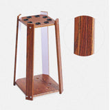 Maxbell Wooden Billiard Cue Rack Pool Cue Rack for Billiard Room Gaming Room Red