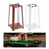 Maxbell Wooden Billiard Cue Rack Pool Cue Rack for Billiard Room Gaming Room Red