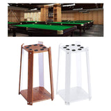 Maxbell Wooden Billiard Cue Rack Pool Cue Rack for Billiard Room Gaming Room Red