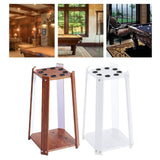 Maxbell Wooden Billiard Cue Rack Pool Cue Rack for Billiard Room Gaming Room Red