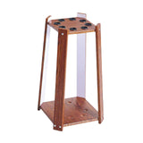 Maxbell Wooden Billiard Cue Rack Pool Cue Rack for Billiard Room Gaming Room Red