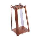 Maxbell Wooden Billiard Cue Rack Pool Cue Rack for Billiard Room Gaming Room Red