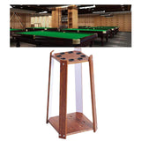 Maxbell Wooden Billiard Cue Rack Pool Cue Rack for Billiard Room Gaming Room Red