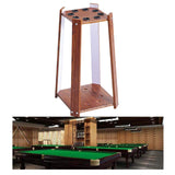 Maxbell Wooden Billiard Cue Rack Pool Cue Rack for Billiard Room Gaming Room Red
