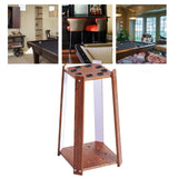 Maxbell Wooden Billiard Cue Rack Pool Cue Rack for Billiard Room Gaming Room Red