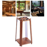 Maxbell Wooden Billiard Cue Rack Pool Cue Rack for Billiard Room Gaming Room Red