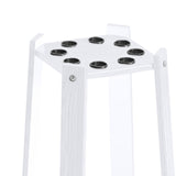 Maxbell Wooden Billiard Cue Rack Pool Cue Rack for Billiard Room Gaming Room White