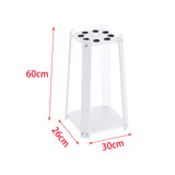 Maxbell Wooden Billiard Cue Rack Pool Cue Rack for Billiard Room Gaming Room White