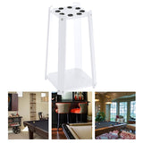 Maxbell Wooden Billiard Cue Rack Pool Cue Rack for Billiard Room Gaming Room White