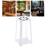 Maxbell Wooden Billiard Cue Rack Pool Cue Rack for Billiard Room Gaming Room White