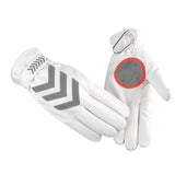 Maxbell Winter Gloves Touch Screen Thicken Fleece Glove Water Resistance Windproof White