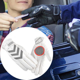 Maxbell Winter Gloves Touch Screen Thicken Fleece Glove Water Resistance Windproof White