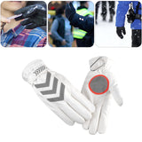 Maxbell Winter Gloves Touch Screen Thicken Fleece Glove Water Resistance Windproof White