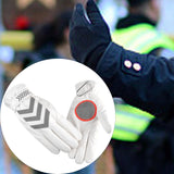 Maxbell Winter Gloves Touch Screen Thicken Fleece Glove Water Resistance Windproof White